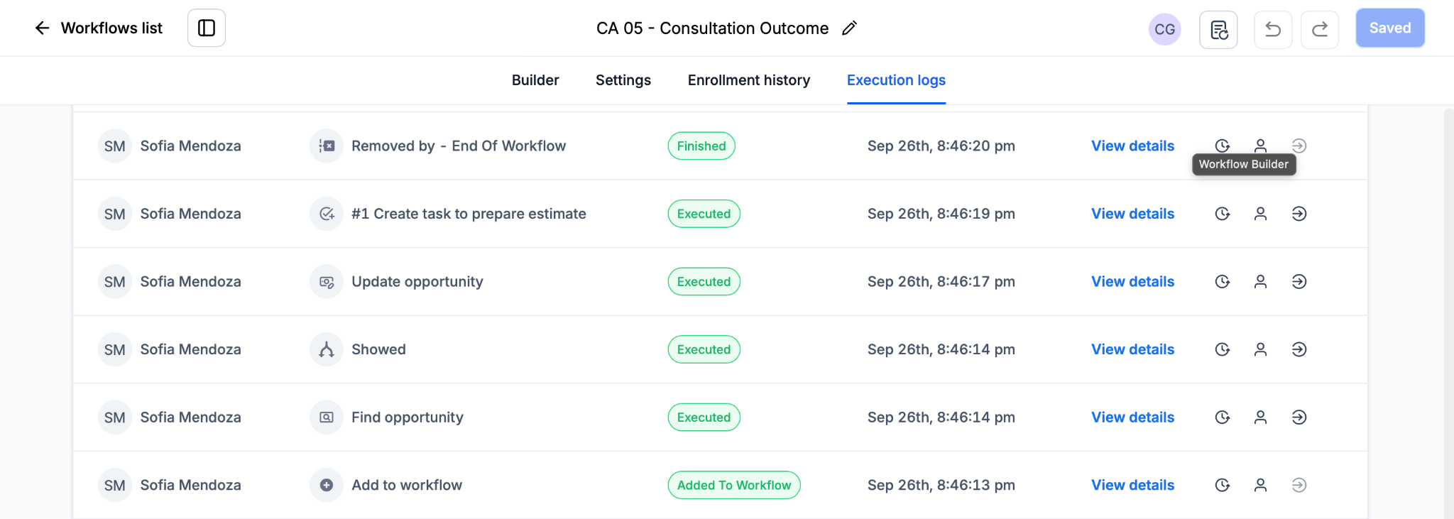 Consultation showed test result
